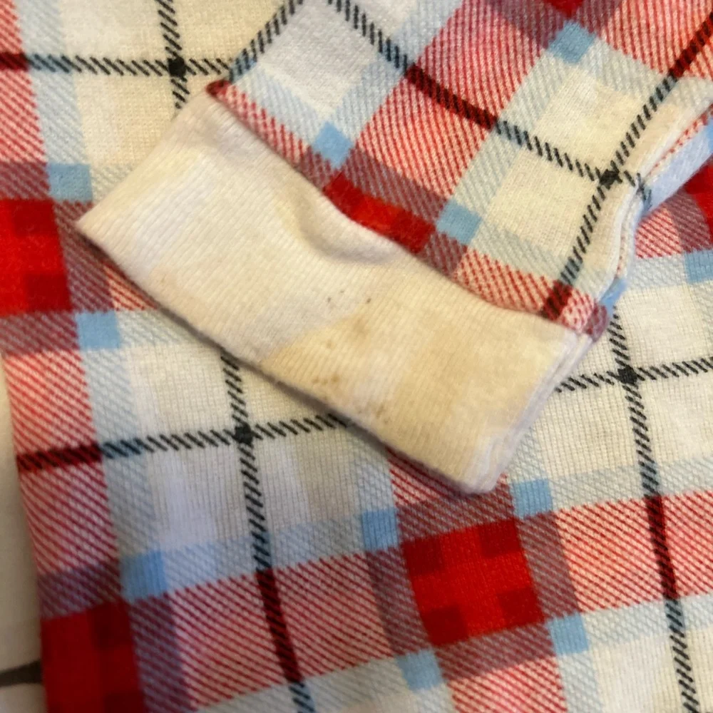 Wondershop Red and White Plaid Kids Footie